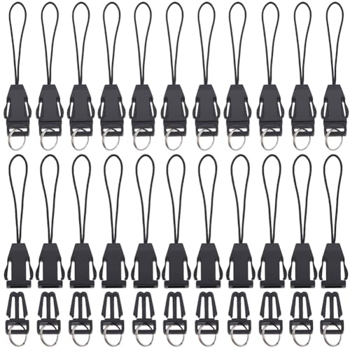GORGECRAFT 100pz Correa de Anillo Dividido para Teléfono Celular Cordón Corto Antipérdida Cordones para Teléfono con Hebilla Desmontable Ganchos para Llavero Accesorios Teléfono Móvil Lariat Unidad