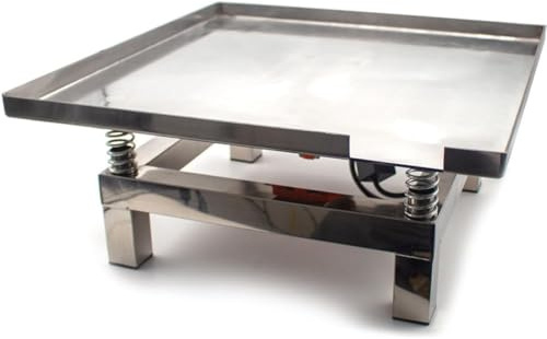 DPDZSW Mesa Vibratoria De Hormigón Pequeña, Banco De Pruebas De Vibración, Plataforma Vibratoria De Bloque De Prueba, Mini Mesa Vibratoria De Acero Inoxidable,50x50cm