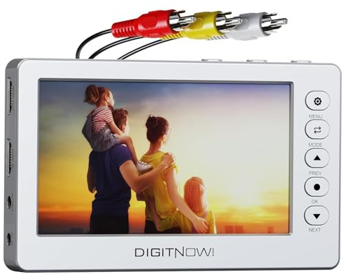 Convertidor VHS a digital, convertidor de video a digital, máquina convertidora de video 1080P, convertidor analógico a digital, grabación de audio de video de VCR, VHS, DVD, mini DV, cintas, Hi8
