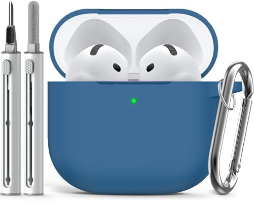 Inesore Compatible with AirPods 4 Case - Navy Blue-C