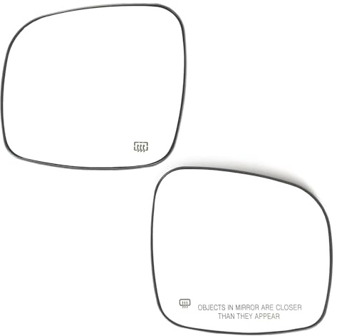 Dörr Wing Spegel Glas För Dodge För Grand För Caravan 08-20 Uppvärmd backspegelglas med fästplåt Sidospegelglas(Pair)