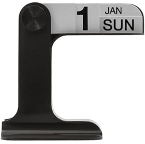 Calendario Perpetuo Calendario Da Scrivania 2025-2026 Per Ufficio E Casa Accessori Da Scrivania Visualizzazione Mensile Settimanale E Quotidiana (Nero)