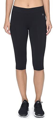 Danskin Capribyxor för damer, leggings, Svart, 3X