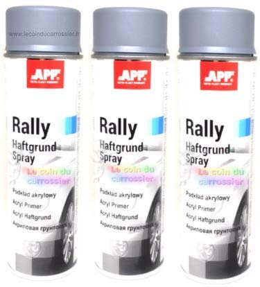 3 bombes apprêt aérosol couvrant, garnissant