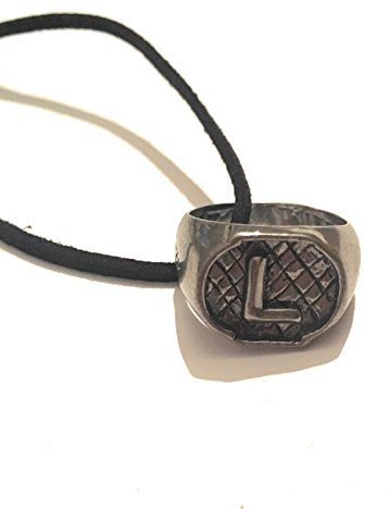 giulyscreations ljust trä ring skuggjägare halsband metall nickelfri dödliga instrument flamma eld Izzy Isabelle ALEC Rune ängelsk kraft saga Jace Herondale Clary cosplay, Taglia unica, Metall, Utan