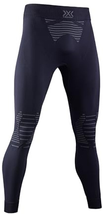 X-Bionic Invent 4.0 - Pantaloni Termici da Corsa a Compressione Uomo - Alte Prestazioni per Running, Sci, Ciclismo, Fitness, e Sport Invernali - Nero, M