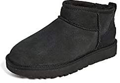 UGG Women's Classic Ultra Mini Boot, Black, 06
