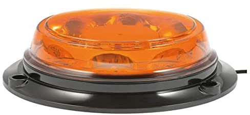Ryme Automotive Rotativo LED Emergencia Ámbar R65 Luz Advertencia coche Conexión mechero Base Magnética Tractor Coche Camión Señalización Emergencia LED Carretera