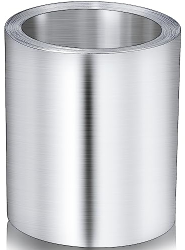 Hicarer Roof Flashing 6 Inches x 50 ft Galvanized Flashing Roll Waterproofing Zinc Metal Roofing Panels Galvanized Steel Sheet for Roofs Backyard Outdoor Gardens Moss Stains Prevention