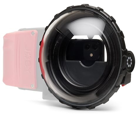 JOBY SeaPal 6 Dome, für SeaPal Wasserdichtes Smartphone Case, 50/50 Über- und Unterwasseraufnahmen, für Action Content, Videografie, Fotografie, Surfen, Schnorcheln, Tauchen, Surfen, JB01949-BWW