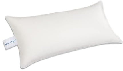 BEFA NATUR Federkissen 40x80 cm extra fest | Kopfkissen 100% Federn |1500g Füllgewicht | Allergiker (NOMITE) | Tierwohl (DOWNPASS) | Oeko-TEX Klasse 1 | Made in Germany