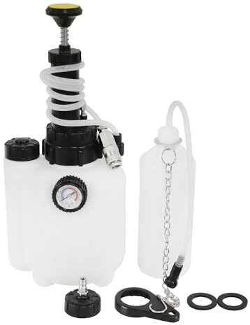 echtools 3L Bremsenentlüftungsgerät Auto Bremsenentlüfter Bremsflüssigkeitswechselgerät mit 1L Absaugbehälter für E20 (ø45mm)