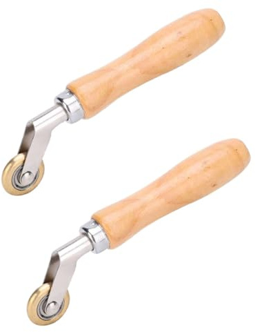 Rullo portatile per saltura, 2 pcs rullo a rulli a prova di acqua membrana angolare ruota in ottone per pressione in ottone per carta parati/angolo cucitura