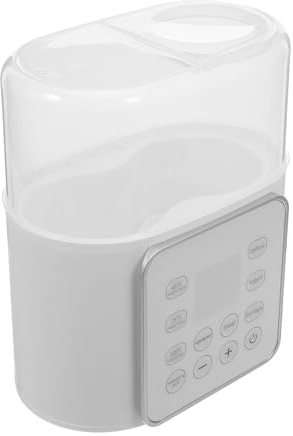 HAMPPLIES Chauffe-biberon Double Multifonction à Température Constante Chauffage Rapide et Isolation Chauffe-lait Électrique pour Lait Maternel et Préparation Infantile Eu