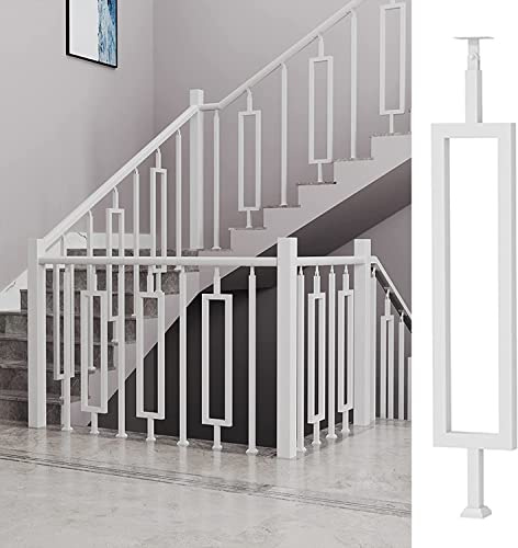 Set di ringhiere bianche per scale, altezza 85 cm/95 cm, kit per terrazza e portico per interni ed esterni, con viti, confezione da 10 per ristrutturazione domestica