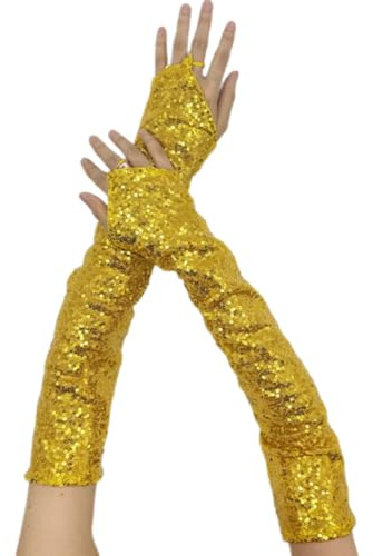 Haodream Lot de 2 gants de sport d'extérieur - Gants de sécurité - Coupe-vent - Chauds - Avec paillettes - Pour poignet et avant-bras - Protection contre le vent et la chaleur