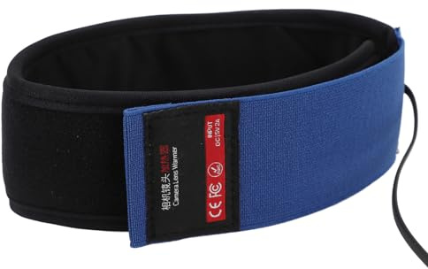 Jectse Riscaldatore per Lenti, Riscaldatore in Grafene Alimentato Tramite USB a 3 Temperature Regolabili con Chiusura a Strappo per Fotocamera, Telescopio, Mirino, Fotocamera Digitale (425 mm)
