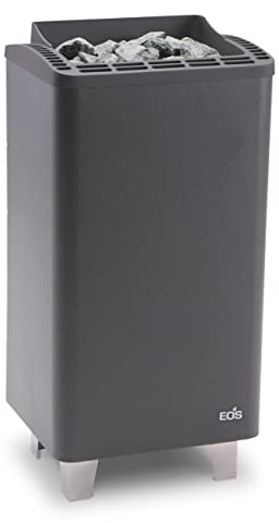 Eos 945684 Eos Poêle pour sauna Thermo-Tec S 6Kw Kit de plomberie Anthracite