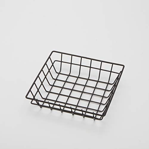 American Metalcraft SQGB8 Square Wire Grid Basket, Black, 8-Inches