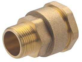 Raccord PE Laiton Mâle Ø27 - Mâle 20x27 (3/4) NOYON & THIEBAULT