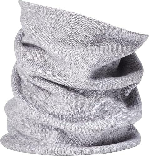 Enter the Complex® Sciarpa Tubolare Morbida, Sciarpa Loop, 100% Lana Merino, Donna e Uomo, Perfetta per l’Inverno, Traspirante, Grigio Chiaro