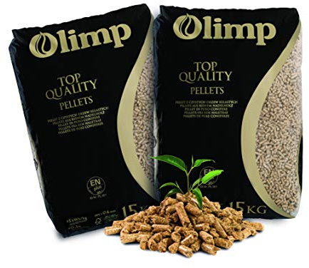 JSM-Brennholz - Holzpellets Olimp Premium-Qualität - Sackware (2 x 15 kg) EN Plus A1