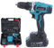 KATSU FIT-BAT 21V Cordless Combi Drill Driver Screwdriver Accessories Set with 1.5Ah Battery and Charger, 10mm Keyless Chuck, for Home Improvement DIY Tasks