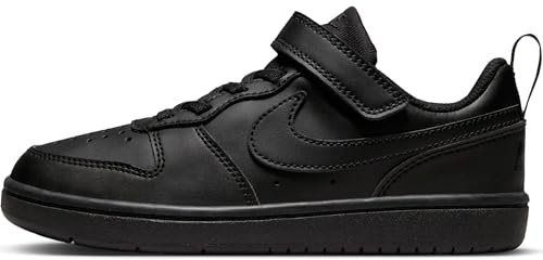 NIKE Unisex Kinder Court Borough Low Recraft (Ps) Sneaker, Schwarz, 35 EU