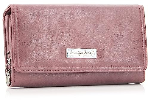 ekavale Portemonnaie Damen mit vielen Kartenfächern - Geldbörse aus Kunstleder - Geldbeutel für Frauen - Brieftasche Damen (Pink)