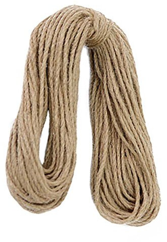 Corda for bondage, corda da giardino, corda di canapa (4 mm), 30 metri (98 piedi) for materiali da imballaggio fai da te artistici