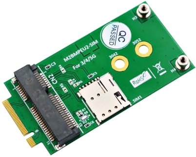 M.2 Key B to Mini PCI-E Adapter with SIM Card Slot for 3G/4G/5G Module