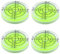 BOBOZHONG Nivel de Burbuja,4 Piezas Nivel de Burbuja Circular de 32 mm de diámetro,Burbuja de Nivel Burbuja de Nivel Redonda para cámara Plataforma Plano de Equilibrio Medición