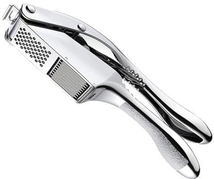 Prensatelas multifuncional de aleación de aluminio, accesorio de cocina, picadora de ajos, herramienta de prensado de ajos, cortador de ajo de metal