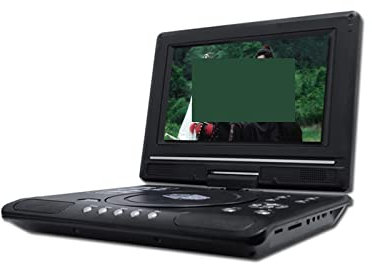 DVD-spelare för TV, 9,8 tums Bärbar HD-TV Hemma Bil DVD-spelare VCD CD MP3 DVD-spelare USB-kort TV Portatil Kabelspel 16:9 Rotera LCD-skärm för familjefilmer