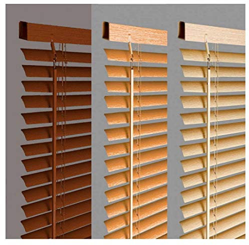 New 45cm Walnut Wood Effect Pvc Venetian Blinds, AVAILABLE IN 10 SIZES AND 4 COLOURS