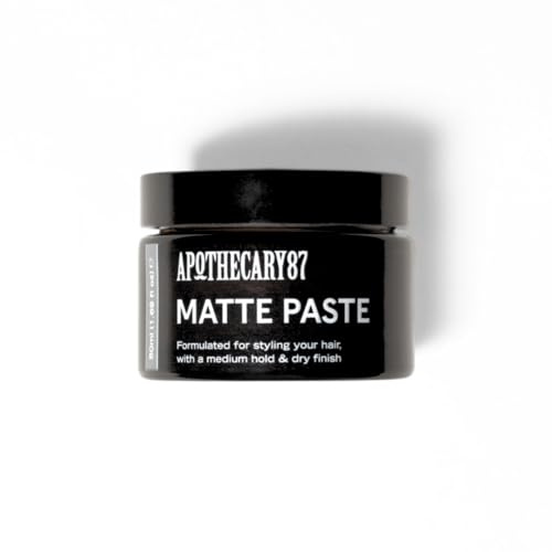 Apothecary 87 Matte Paste | Premium Formulation | Matte Finish, Medium Hold, Light Weight | Creates Volume, Texture & Hold | All Hair Types | Hair Styling Paste (Original)