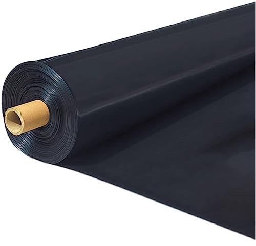 AVIITI Lona Negra De Caucho para Estanques, HDPE Al Aire Libre Underlay Estanques De Peces De Jardín Preformado Liners, 0.22mm Espesor,Negro,600x100cm(235x39inch)
