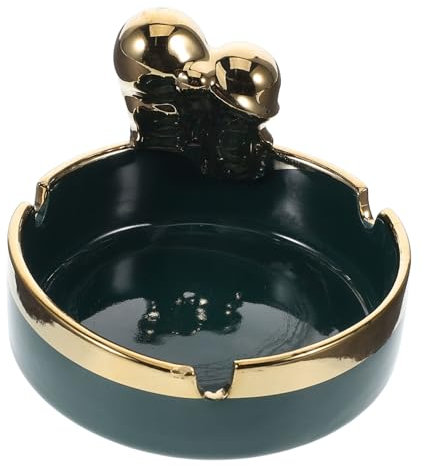 ZUNOXAZ Cendrier Céramique Créatif Et Élégant pour Voiture Maison Et Bureau Cendrier Portable pour Table De Patio Et Décoration Intérieure