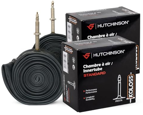 Hutchinson Lot de 2 Chambre À Air Vtt-29 X 2,30/2,85-Valve Presta Juego de 2 cámaras de Aire para Bicicleta de montaña, Negro