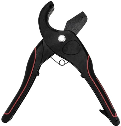 Tijeras de Trinquete para Cortar Tubos Pvc Negro 1 | Acero Inoxidable y Aleación de Aluminio, Cuchillas Tratadas al Calor, Uso Manual Preciso