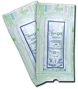 Gima – Transparent, steril, allergivänlig ultraljudsgel utan salter, formaldehyder och dofter, 48 20 ml påse