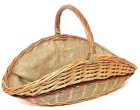 Tigana - Kaminkorb Holzkorb Kaminholzkorb aus Weide mit Jute (Art. 90202-2F)