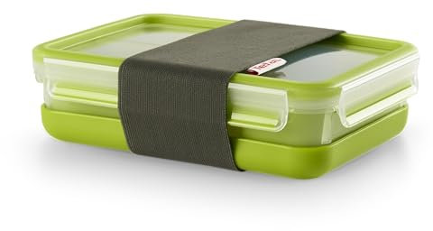 Tefal Boîte à déjeuner, Lunch box 1,2 L, 3 compartiments + assiette séparée, Sans BPA, Hermétique, Compatible congélateur, micro-ondes, lave-vaisselle, Garantie 30 ans, Masterseal To Go Vert K3100212