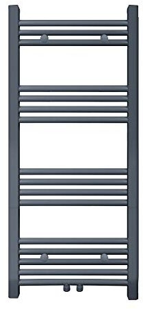 S SIENOC radiador de baño 500 x 1000 mm Antracita Centro de conexión radiador Calentador de Toallas secador de Toallas