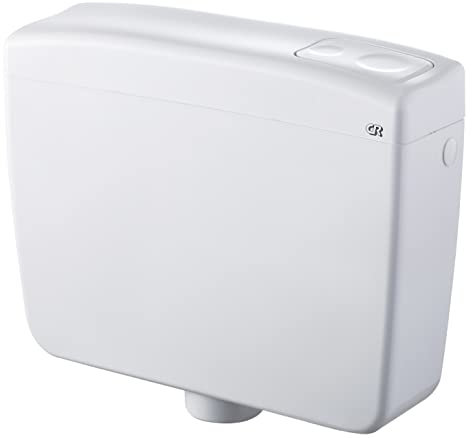 Spülkasten Delta 1 Außen-WC, 3/9 l, komplett mit Einzelabfluss