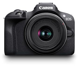 Canon EOS R100 - Compact Mirrorless Digital Camera - 24.1 MP, 4K Resolution - Dual Pixel CMOS AF, DIGIC 8 Processor - 6.5 FPS Continuous Shooting - Face & Eye Detection, Bluetooth, Wi-Fi, GPS