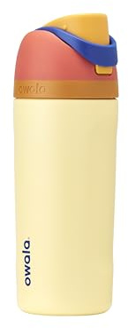 Owala Kids FreeSip Insulated Stainless Steel Water Bottle with Straw, BPA-Free Sports Water Bottle, Great for Travel, 16 oz, Misty Horizon