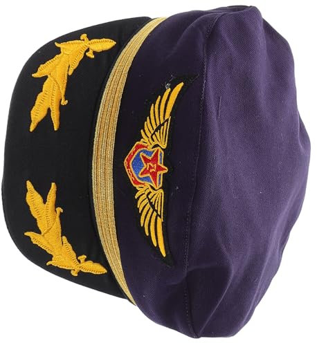 Toyvian Pilotenmütze Kostümhut Navy Marine Admiral Hut flauschiger Fischerhut Unisex-Fischerhut Kappen kindermütze kappe Kapitänsmütze Dekoration Kapitänsmütze für Cosplay Baumwolle