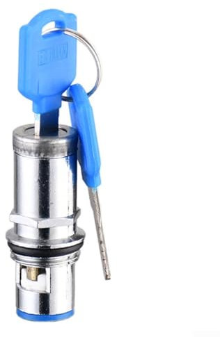 Sumsoctober Rubinetto esterno in lega per lavello con serratura a chiave, previene l'uso indesiderato di rubinetti esterni, deterrente per ladri d'acqua, include lucchetto, rubinetti da giardino (lega