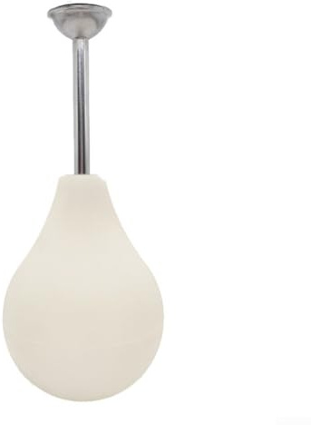 Pflanzen- und Blumensprüher mit langem Auslauf, aus PVC und Edelstahl, entworfen für effiziente und gezielte Wasseranwendung, Weiß